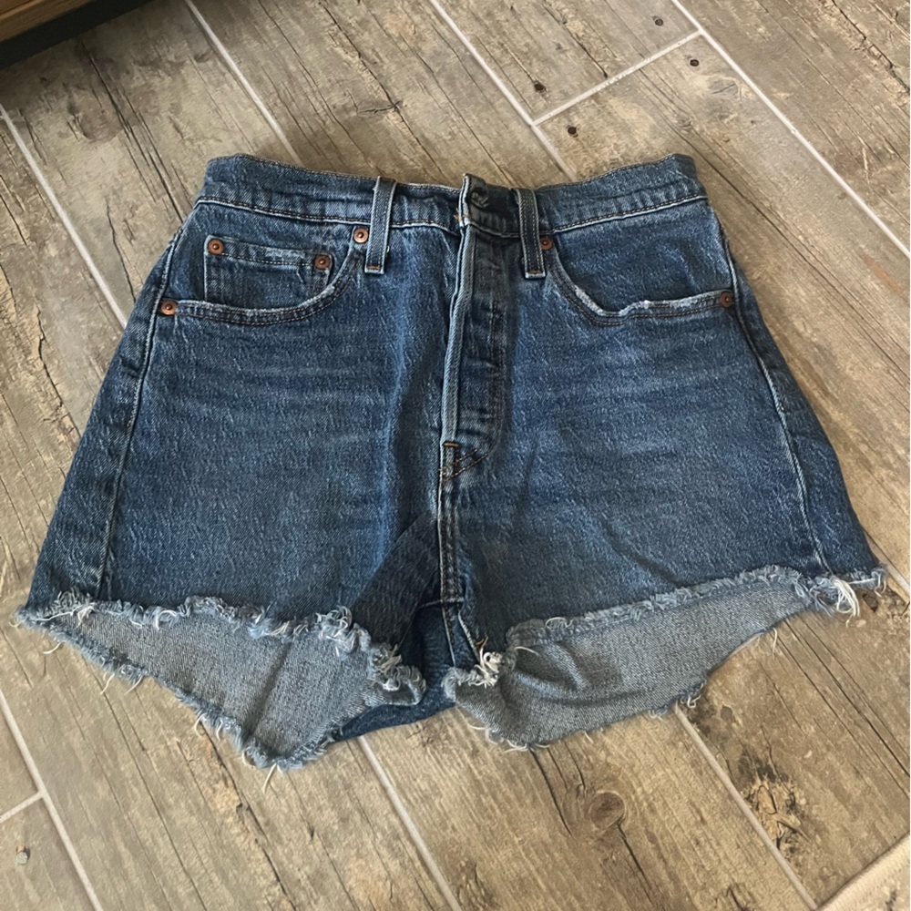 Levi’s 501 Dark Washed Denim Shorts